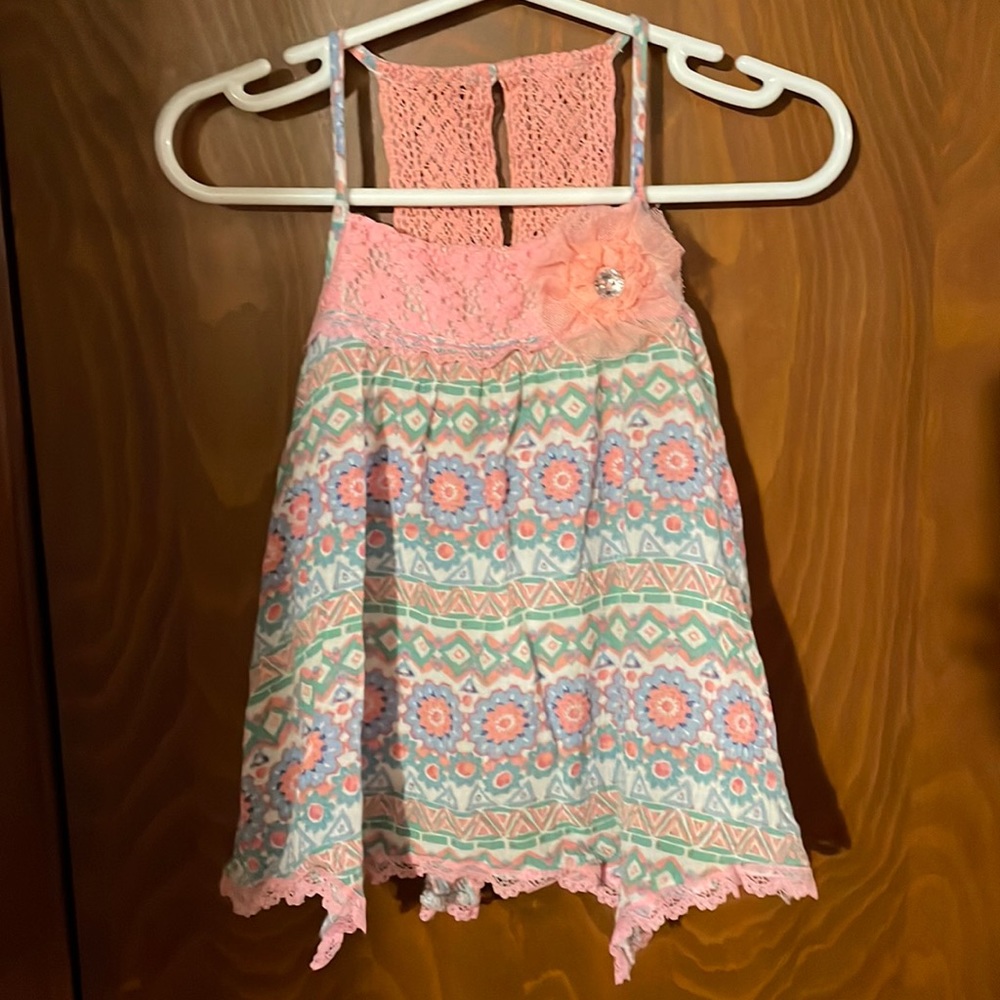 Little Lass floral tank top 18mos